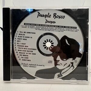 Purple Rosco Deeper CD 1995 IRS Records Advance Promo Earle Mankey DPRO-10754